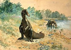  Une ancienne représentation d'Hadrosaurus